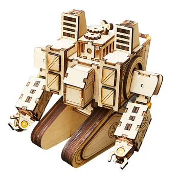 

Woodcraft Construction Kit Wooden Stereo Robot Model Craft Decorations Educational Toys Diy Assembly Toys For Kids Adults