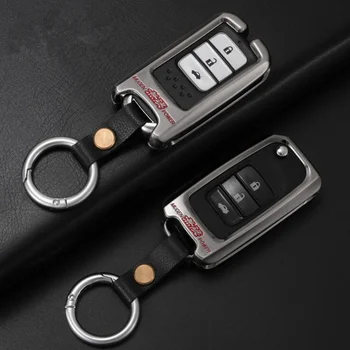 

Zinc Alloy Car Key Case Cover For Honda Hrv Civic 2017 Accord 2003-2007 Cr- v Freed Pilot Civic CR- V HR-V Jade Crider Odyssey