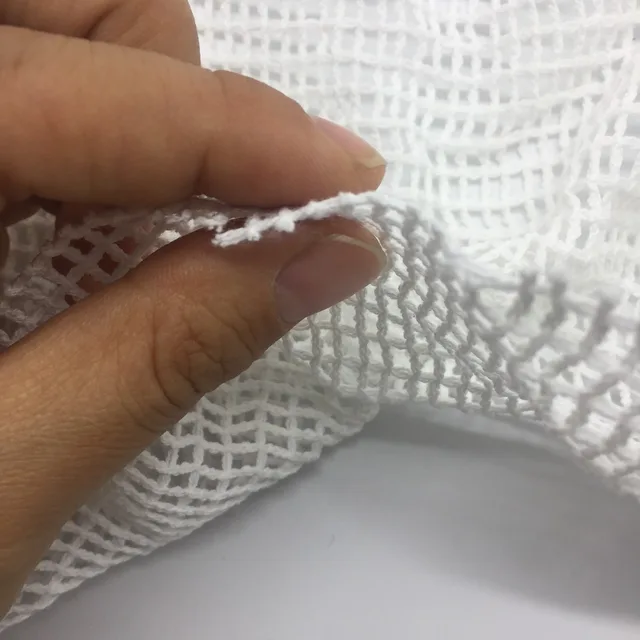 4-5mm Big Square Hole White 100% Cotton Mesh Fabric,Diy Bag