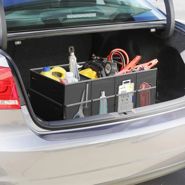 Organisateur de Coffre de Voiture avec Couvercle Pliable