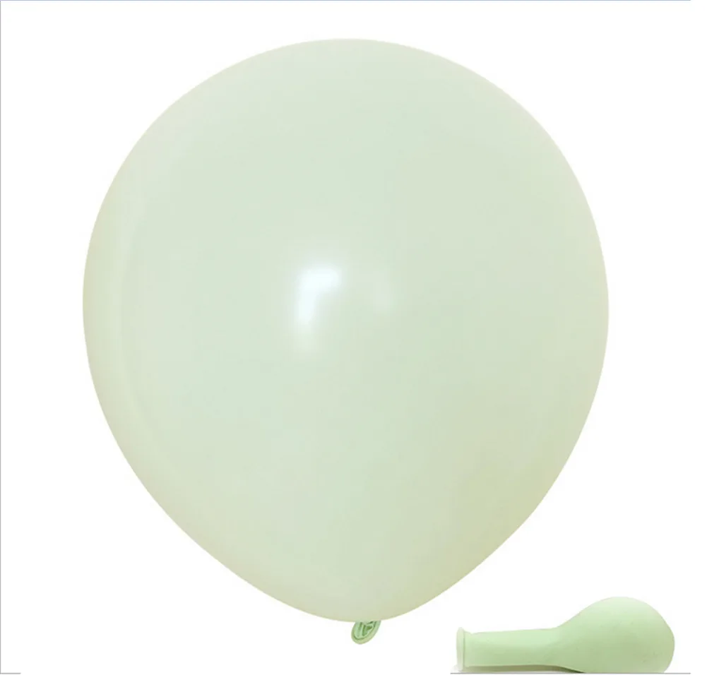 Pack of 100 Macaron Candy Colored Party Balloons Pastel Latex Balloons 10 Inch For Birthday wedding party decoration - Color: Green