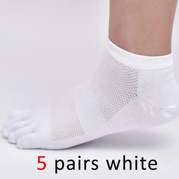 VERIDICAL, 10 шт. = 5 пар = 1 партия, весенние и летние носки с пятью пальцами, сетчатые Компрессионные носки с пальцами, мужские хлопковые носки-лодочки - Цвет: 3