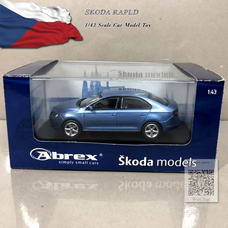 ABREX 1/43 масштабная модель автомобиля игрушки SKODA RAPLD литья под давлением металлическая модель автомобиля игрушка для коллекции, подарок, дети