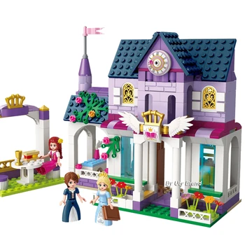 

Friends Series Princess Leah's Royal Library 2 Figures DIY Educational Building Blocks Toy for Girls Gifts Qman 2608