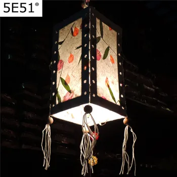 

Handmade paper lampshade creative lantern room bar Decor light cover hanging replacement Size 24*12cm