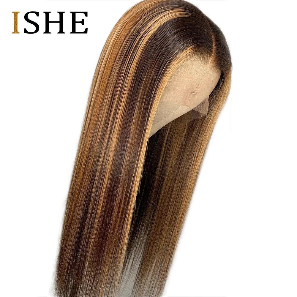 HD прозрачный кружевной парик светлые и коричневые парики бразильские Remy 13x6