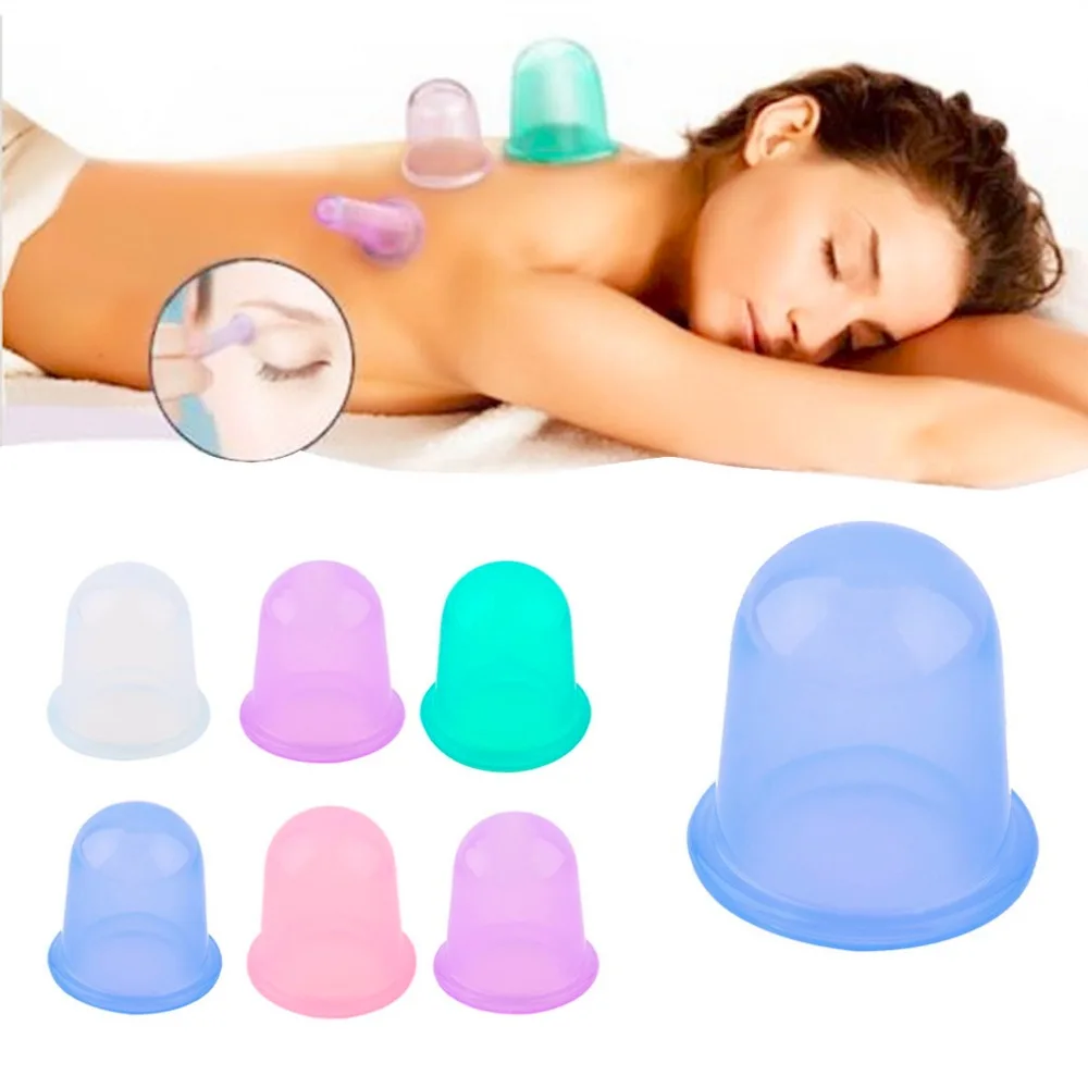 

Health care Anti Cellulite Massager Vacuum Cans Silicone Cupping Cups Family Full Body Massage Back Massage Suction Helper
