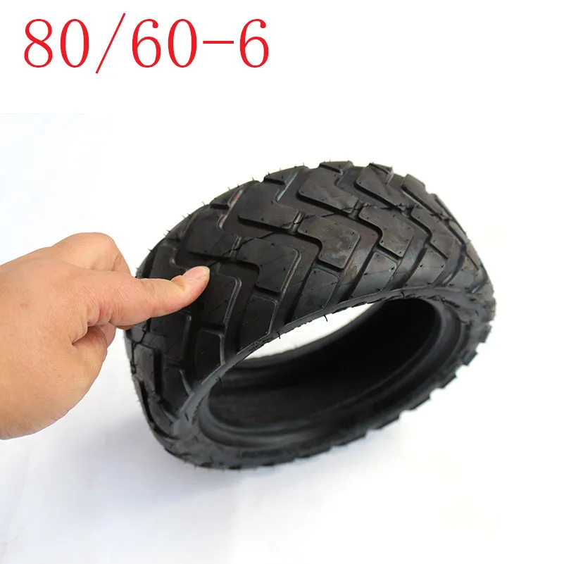 Bnineteenteam Electric Scooter Tire 80/60‑6 Vacuum Tubeless Thicker Rubber Non-slip Tire Tyre for Go Karts ATV Replacement 