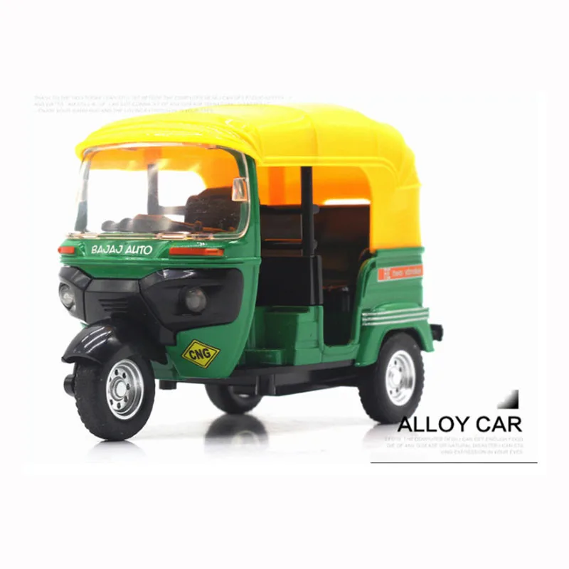 green 1:14 сплав индийский трехцилиндровый мотоцикл вытяжной автомобиль с светильник и музыкальная модель игрушки винтажные модели автомобилей игрушки для детей подарок - Цвет: green
