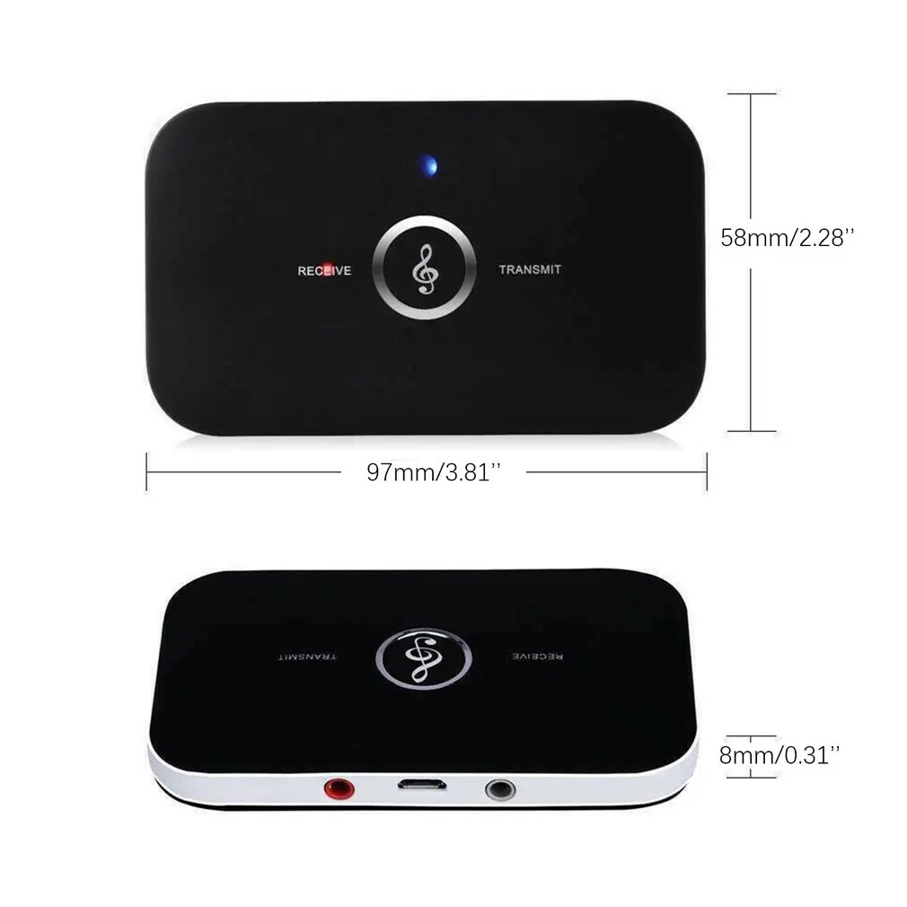 HIFI 2 in 1 Bluetooth Audio Transmitter Receiver Wireless A2DP Bluetooth Audio Adapter Aux 3.5mm USB Portable Audio Player