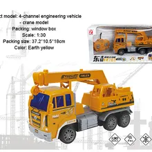 1/30 RC Мини грузовик 4 канала 2,4G Строительная модель крана с светодиодный эффект забавная игрушка для детей Рождественский подарок