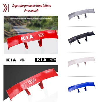 

Car Styling Tail Spoiler Non-Perforated Vehicle Stability Car Sticker Decal For KIA Cerato Sportage R K2 K3 K5 RIO 3 4 Sorento