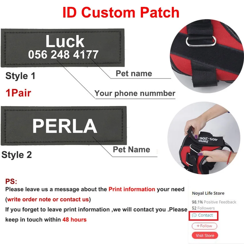 Dog-Harness-NO-PULL-Reflective-Breathable-Adjustable-Pet-Harness-For-Dog-Vest-ID-Custom-Patch-Outdoor
