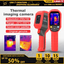 Caméra thermique HD UNI T x 256, avec batterie intégrée, qualité industrielle, imageur infrarouge portatif, résolution 192