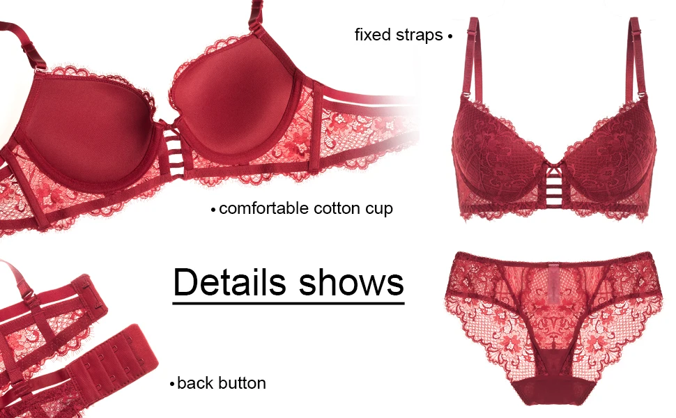 2021 Women's underwear Set Lace Sexy Push-up Bra And Panty Sets Classic Bandage Set Lingerie For Women underwear cotton bra and panty sets
