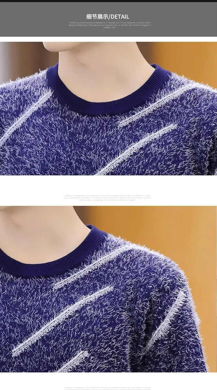 Men's fashion autumn / winter sweater Casual Striped Men O-Neck Pullovers Knitted Male Long Sleeve Mens Sweaters Knitwear