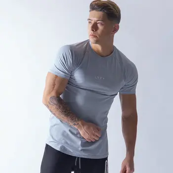 Short Sleeve Gym T-Shirt for Men Mens Clothing Tops & T-shirts