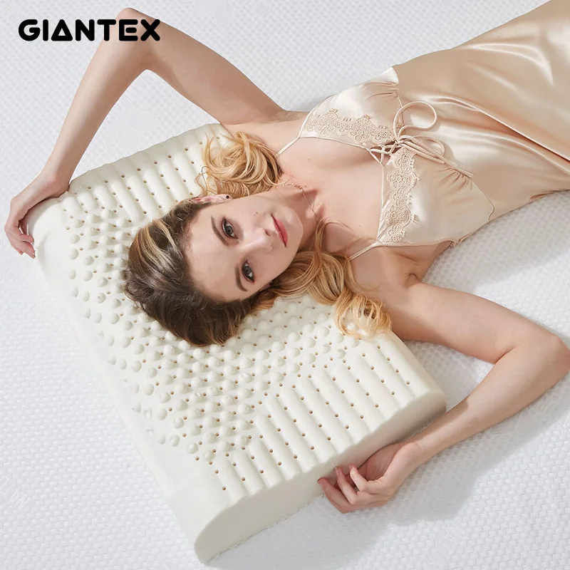Ортопедическая подушка для сна GIANTEX из латекса массажа шеи|latex pillow|natural latex pillowmemory
