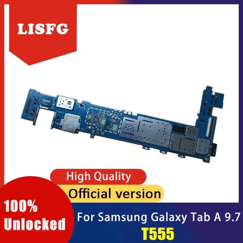 100% unlocked mainboard with full chips for Samsung Galaxy Tab A 9.7 T555 Motherboard 16GB good working tested logic board | Мобильные