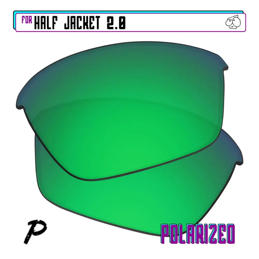 

EZReplace Polarized Replacement Lenses for - Oakley Half Jacket 2.0 Sunglasses - Green P