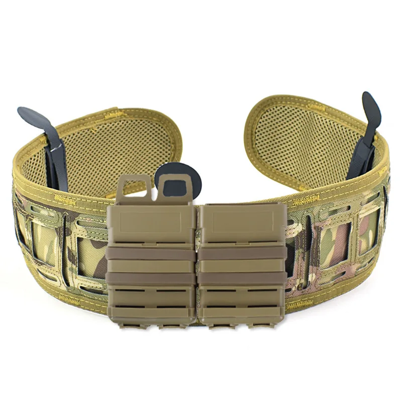 

New Style Hot Selling Outdoor Field Operations Tactical Belt Multi-functional Molle Combination Girdle Laser Cut