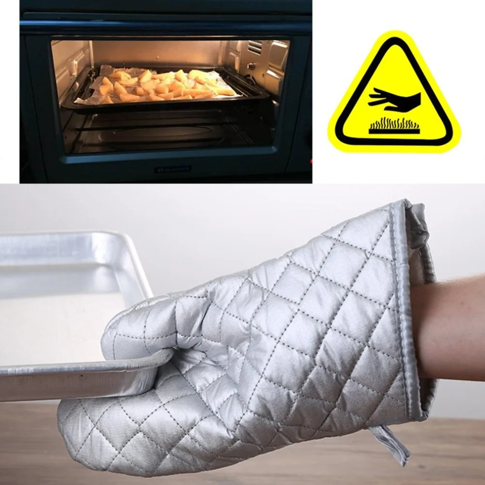 Guantes de seguridad para el hogar, resistentes al calor, aislante contra el calor, para barbacoa, horno y microondas