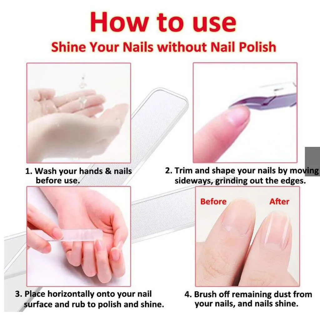 Nail Files Block Buffer Pedicure Manicure Gel Polisher Nail Polish Files Pedicure Double Sided Plastic Nail Tools Polishing Set