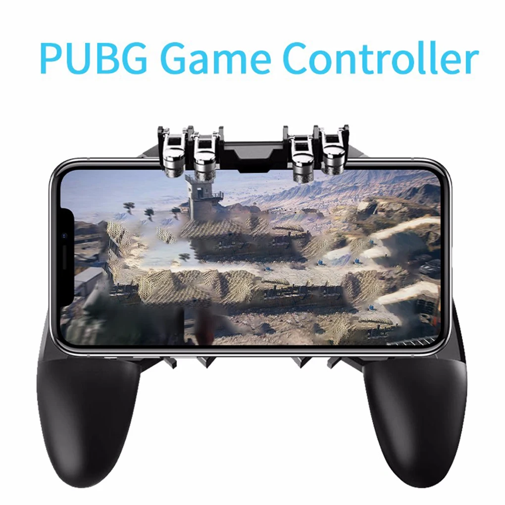 Replacemen for IOS Android Phone Six Fingers Game Controller Gamepad Metal Trigger Shooting Fire Gamepad Joystick