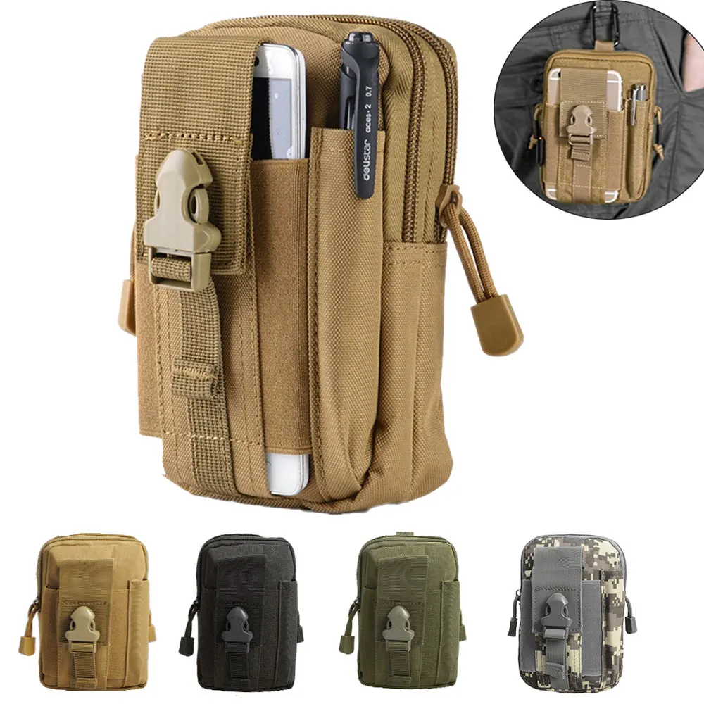 Bag Gadget Flashlight Phone-Pouch Edc-Gear Molle Military Tactical Waist-Accessory-Pack