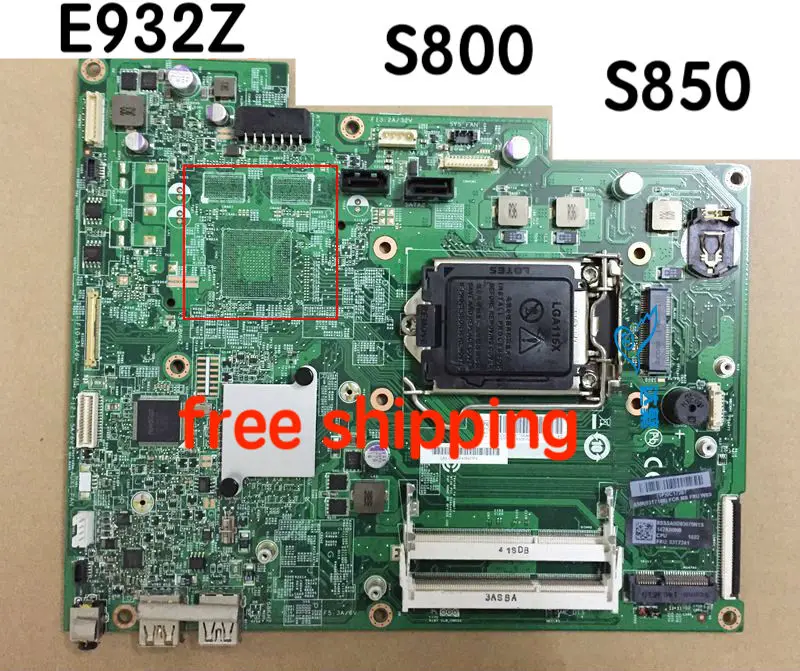 

PIB85S For Lenovo E93Z S800 S850 AIO Motherboard PIB85S/TRIPOLI 12102-1 48.3KR12.011 Mainboard 100%tested fully work