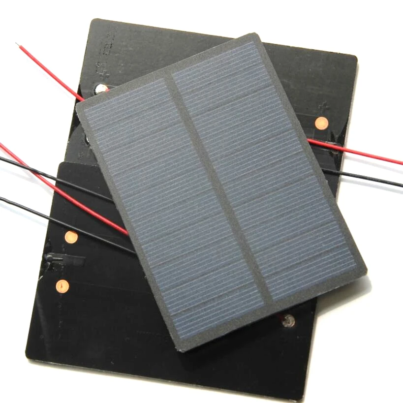 1,3 W 5V солнечных батарей+ 15 см кабель модуля солнечной батареи поликристаллический кремний Pet панель солнечных батарей для DIY солнечной энергии Зарядное устройство 110*80*3 мм
