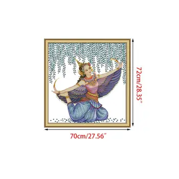 

Thai Dance Under Willow DIY Handmade Needlework Counted 11CT 14CT Printed Cross Stitch Embroidery Kit Set Home Decoration
