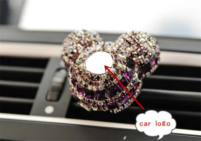 Luxury Car Logo Perfume Diamond Air Conditioner Outlet Clip Decoration