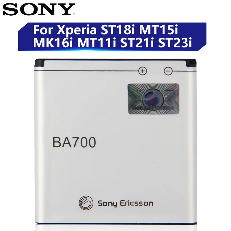 Оригинальный сменный аккумулятор Sony для SONY ST18i MT15i MT16i MK16i MT11i ST21i ST23i BA700