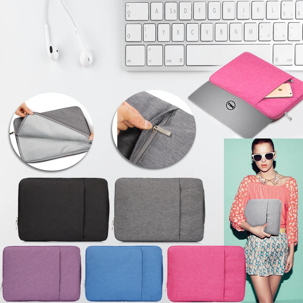 Borsa Del Computer Portatile Per Dell Xps 11/12/13 9380 7390 9300/14/14Z/15 2-In-1/Inspiron 13 7390 5391/14/15/Vostro 5370 Nylon Casual Borsa