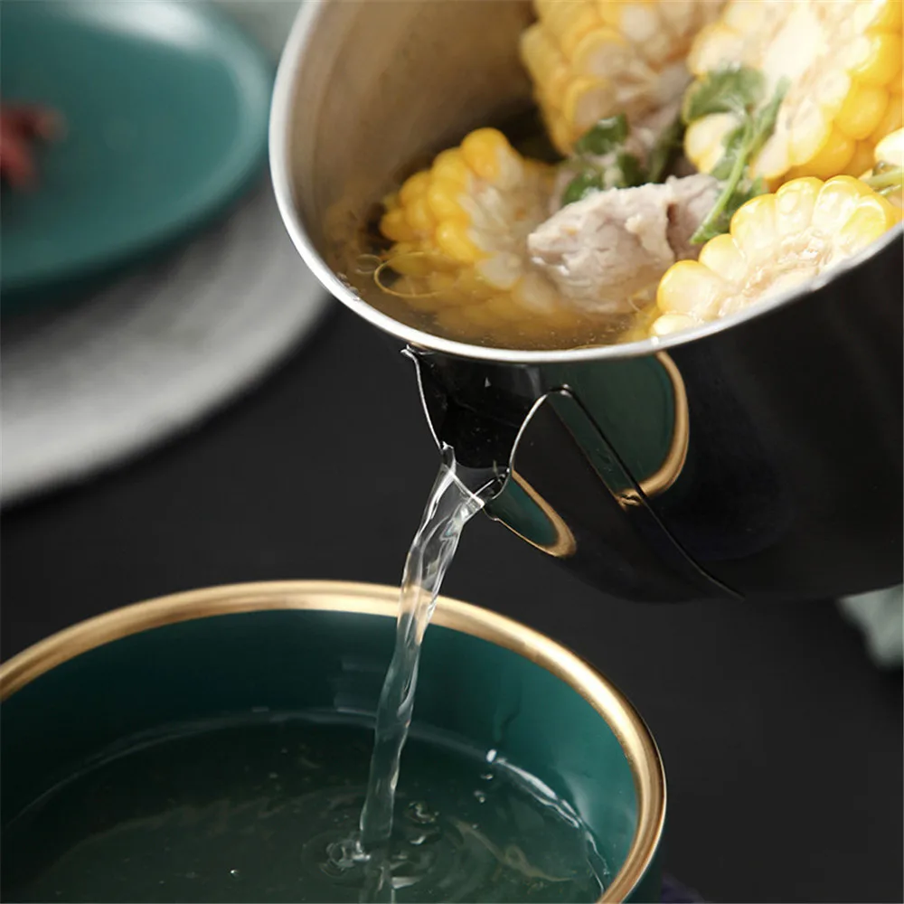 

New Stainless Steel Auto Scrolling Egg Storage Holder Oil Separator Bowl Oil Filter Pot Kitchen Oil Skimming Artifact Strainer