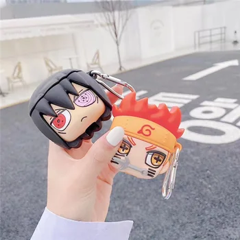 

For AirPod 1 2 Case Uzumaki Naruto Uchiha Sasuke Cute Soft Silicone Earphone Cases For Apple Airpods Case Protect Cover Funda