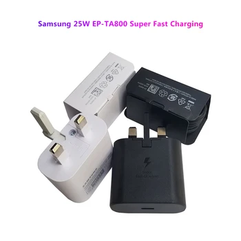 

UK 25W Super Fast Charging Original EP-TA800 Travel Charger For Samsung Galaxy S20 ultra note10 + 5g A90 A80 A70 S10 5G A71