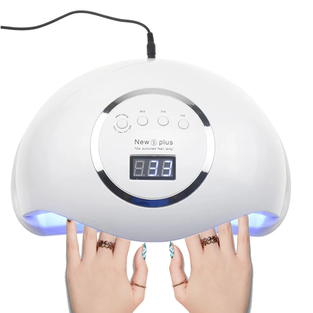 72/40/36W 5 UV Lamp LED Nail Lamp For Manicure Two Hand Lamp Nail Dryer For Curing Nail Gel Polish