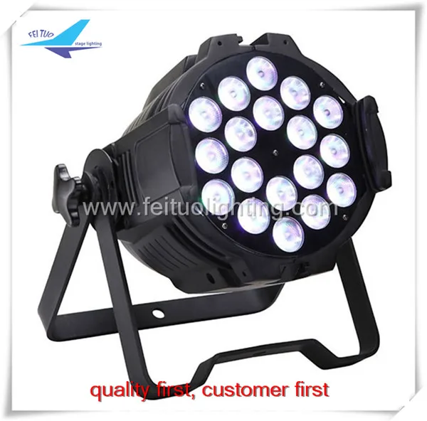 6 шт./лот светодиодный Par Can Light 18*18 Вт RGBWA+ UV 6в1 Strob эффект прожектор диско часть шоу Par Light