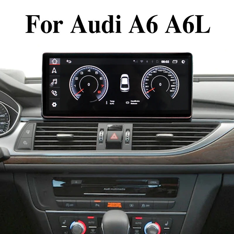 For Audi A6 A6L C7 RS6 MMI TFSi Car Stereo Audio Accessories Navigation GPS Navi Radio CarPlay 10.25 Screen With 360 BirdView 3D
