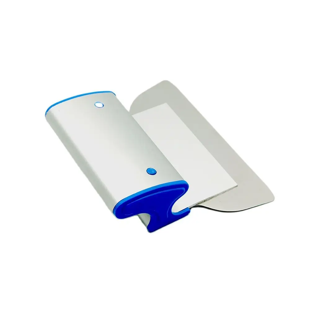 Charhs7in Drywall Skimming Blade Set Spatulas Pro-Grade Extruded Aluminum Stainless Steel High-Impact End Caps LEVEL 5