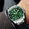 WWOOR Men Watches 2022 Luxury Full Steel Waterproof Automatic Date Watch Men Green Quartz Diving Sports Wrist Watch Reloj Hombre ► Photo 2/6