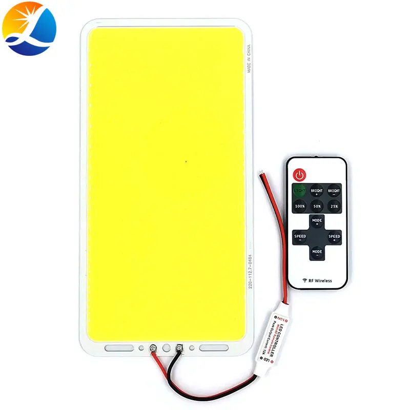 

220x113mm 200W Dimmable COB LED Panel Light Remote Control Bulb with Dimmer 12V LED Lamp Board for Indoor Outdoor Lighting DIY