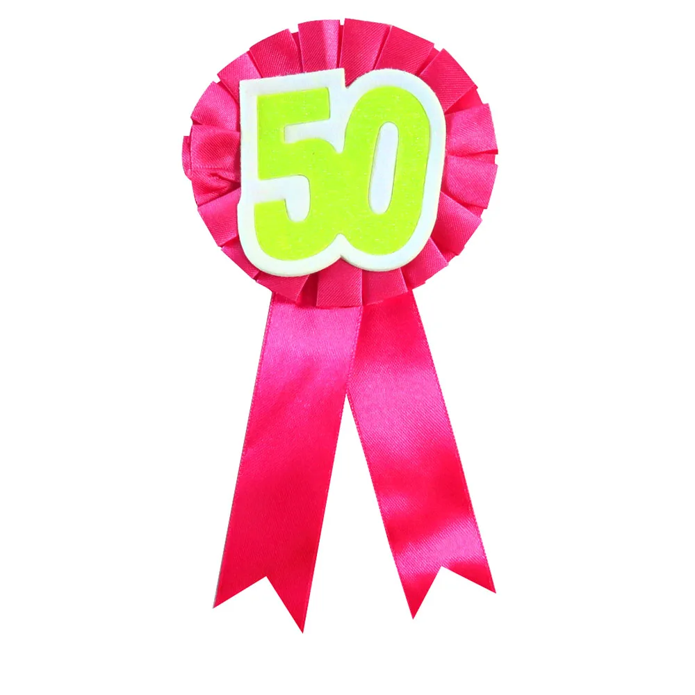 15 цветов 50 честь брошь лента значок для взрослых женщин и мужчин день рождения