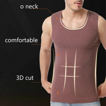 

Men Thermal Underwear Couple Warm Winter Vest Thermo Tank Top Sleeveless Seamless