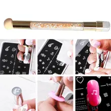 3 шт шаблон для дизайна ногтей пластина скребок двойная головка размазывание рисунок печать Ручка набор маникюрные инструменты для дизайна ногтей