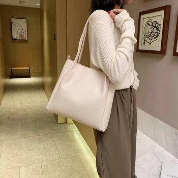 

2020 New Designer Large Capacity Tote Bags Women Office Ladies Big Work Handbags High Quality PU Leather Shoulder Bag sac femme