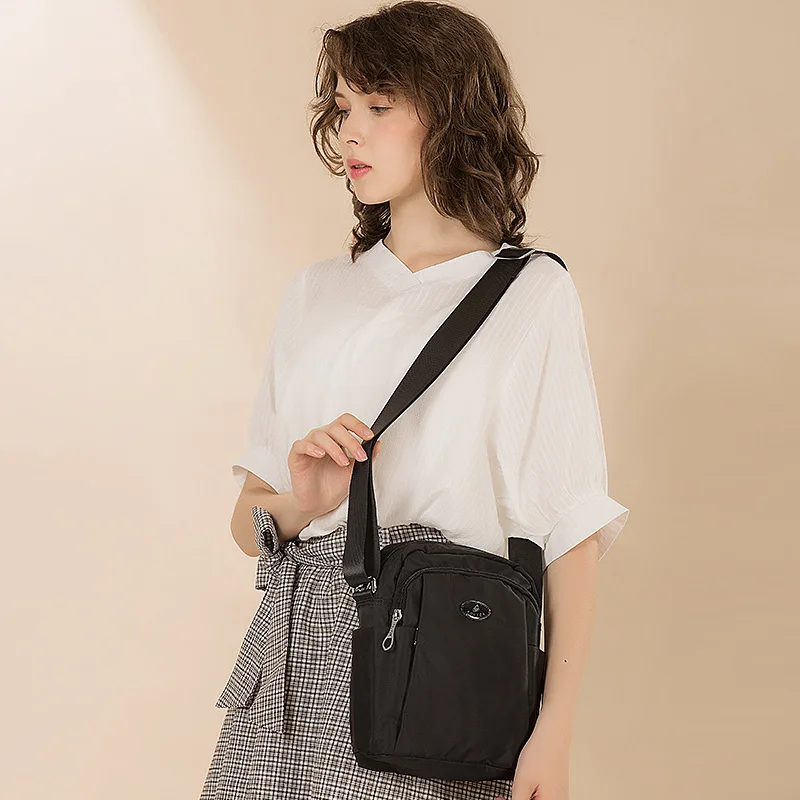 Fouvor Fashion Waterproof Shoulder Bag Nylon Oxford Small Bag For Women Simple Wild Canvas Casual Messenger Bag 2786-06