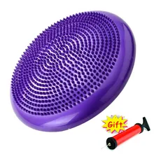 Прочный надувной мяч для йоги для дома и улицы, спортивный зал, фитнес-мяч для массажа, стабильный баланс, дисковая подушка, взрывозащищенный мяч